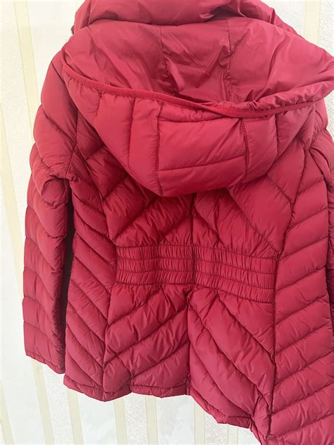 michael kors steppjacke rot|michael kors jacket.